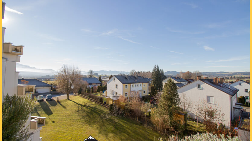 Blick vom Balkon