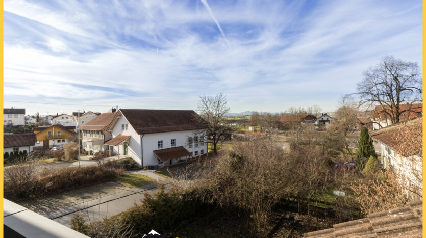 Blick vom Balkon