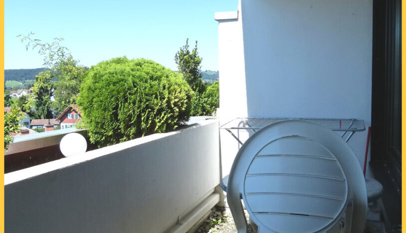 Balkon mit Markise