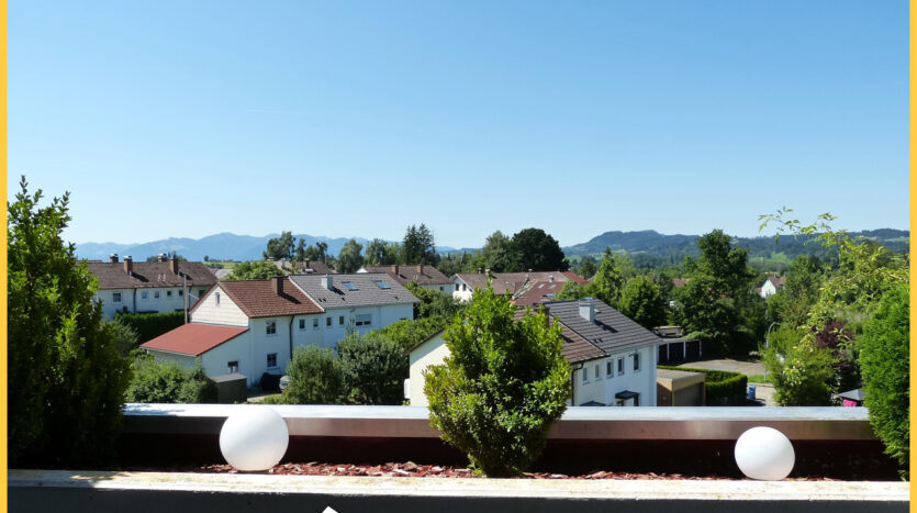 Blick vom Balkon